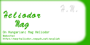 heliodor mag business card